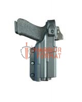 Кобура для Glock 17 с фонарём клещ мини на выносной площадке литьевая