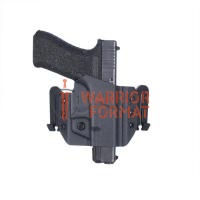 Кобура для Glock 17 поясная укороченная на быстросъемах