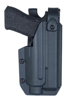 Кобура Тактика для Glock 17 с фонарем Streamlight TLR-2 на платформе  на Салазках в интернет-магазине Warrior Format Кобура Тактика для Glock 17 с фонарем Streamlight TLR-2 на платформе  на Салазках в Warrior Format