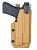Кобура Тактика для Glock 17 /19/МПЛ с фонарем Зенит клещ мини на выносной платформе с мельницей  или на Салазках