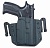 Кобура Grand Power T-12/10/11/TQ-1/TQ-2  поясная с фонарем Olight Baldr Mini/Baldr S