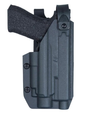 Кобура для Glock 17/19/МПЛ с фонарем Olight Baldr PRO Тактическая на выносной платформе  на Салазках в интернет-магазине Warrior Format Кобура для Glock 17/19/МПЛ с фонарем Olight Baldr PRO Тактическая на выносной платформе  на Салазках в Warrior Format