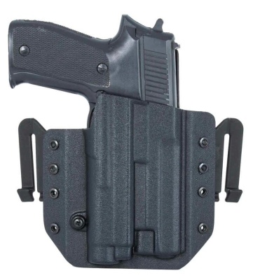 Кобура для Зиг Р226 с фонарём BALDR Mini поясная приталенная в Warrior Format